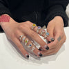 Purple gemstone sterling silver ring (pre-order only)